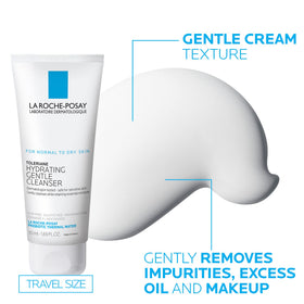 La Roche-Posay ingredients label highlighting ceramide and niacinamide benefits