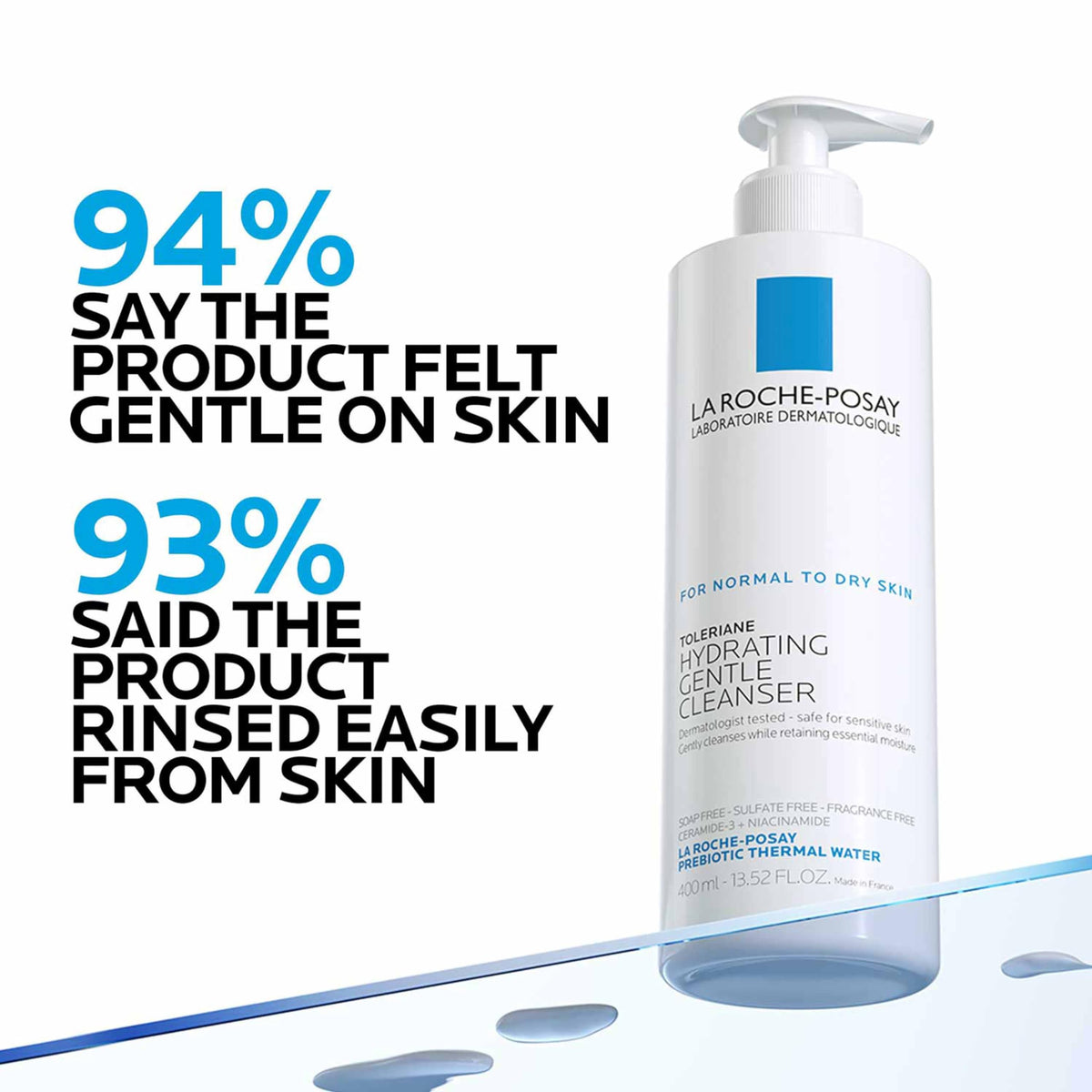 La Roche-Posay ingredients label close-up showing key actives and safety