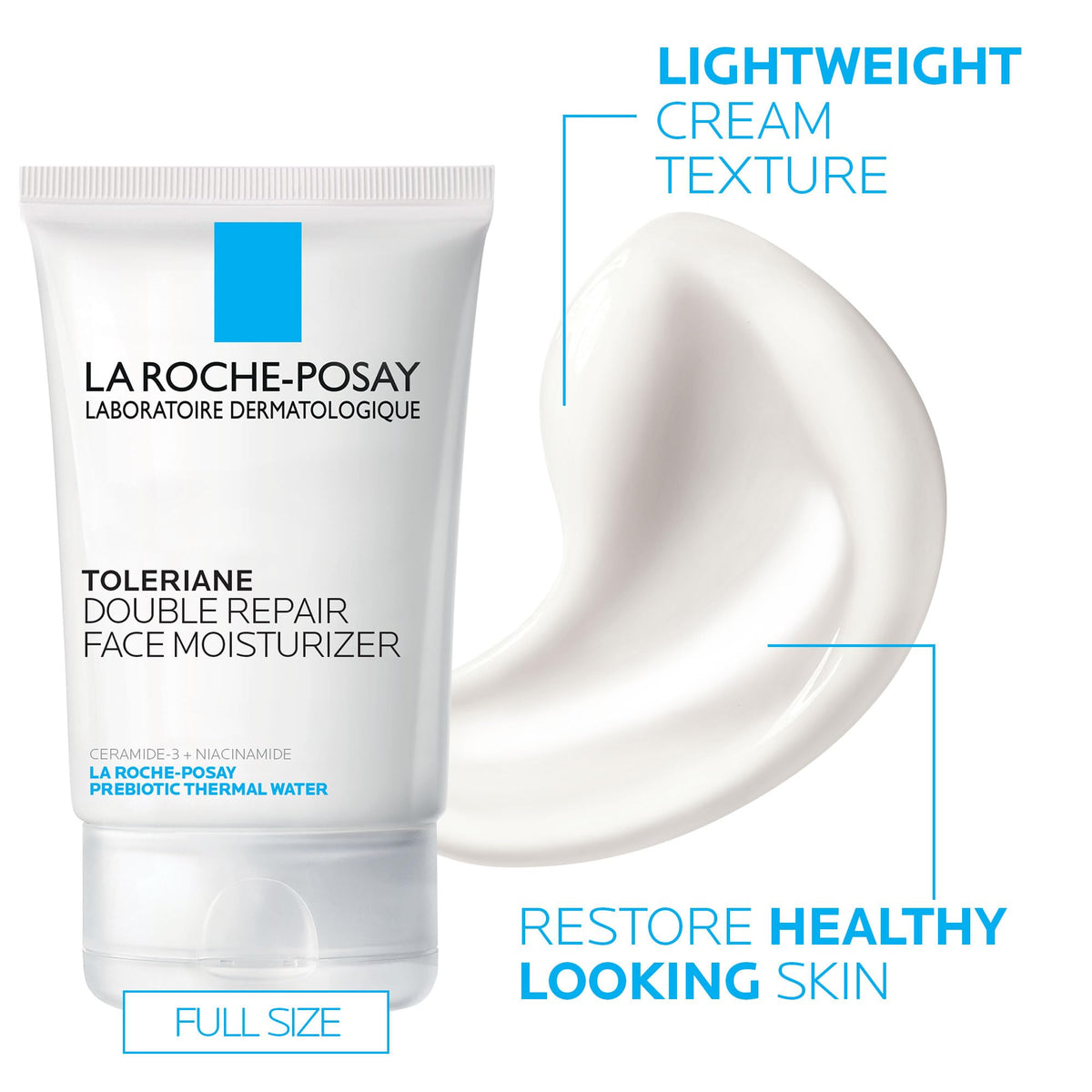 La Roche-Posay set staged in bathroom conveying daily routine benefit