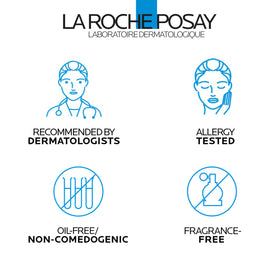 La Roche-Posay tube beside common objects showing true product scale