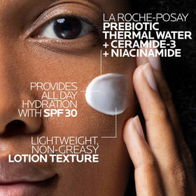 La Roche-Posay SPF label detail highlighting broad-spectrum protection