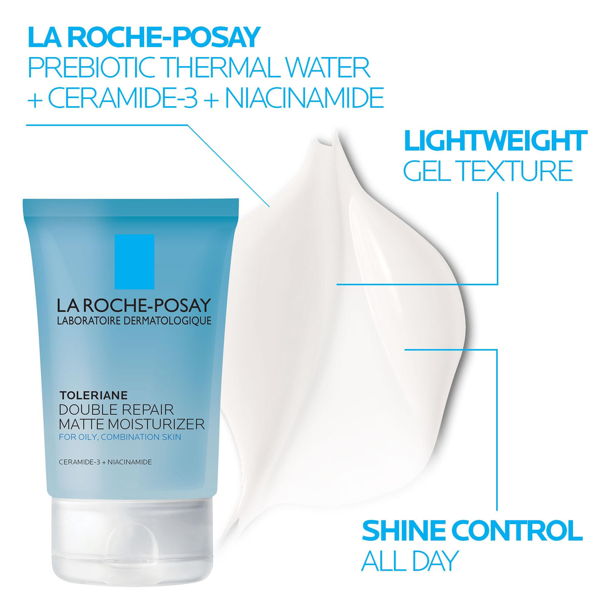 La Roche-Posay travel-size cleanser in hand for convenient on-the-go use