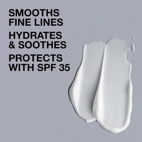 Lab Series applied on man’s face demonstrating non greasy finish benefit