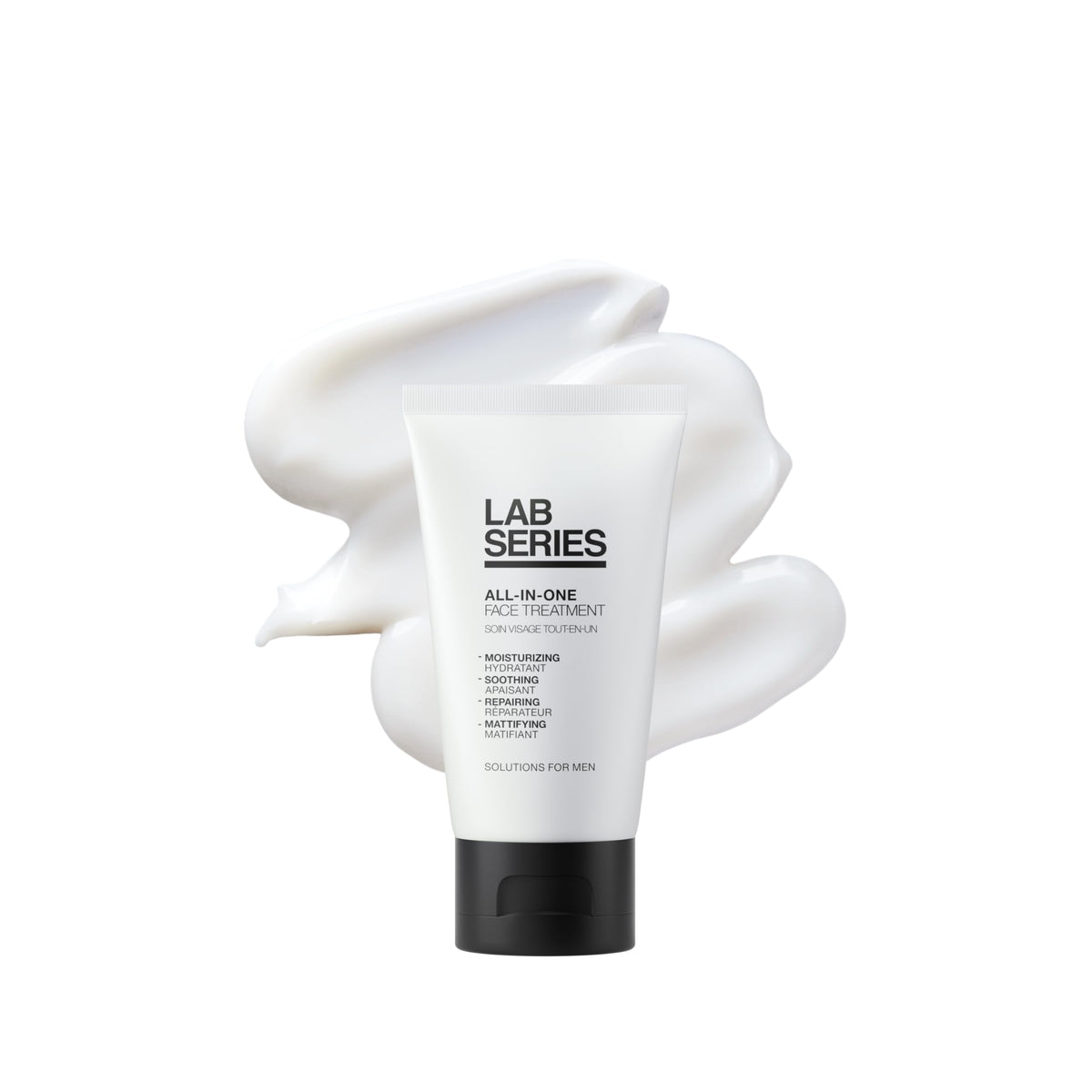 Lab Series front packaging showing bottle and clear product benefit