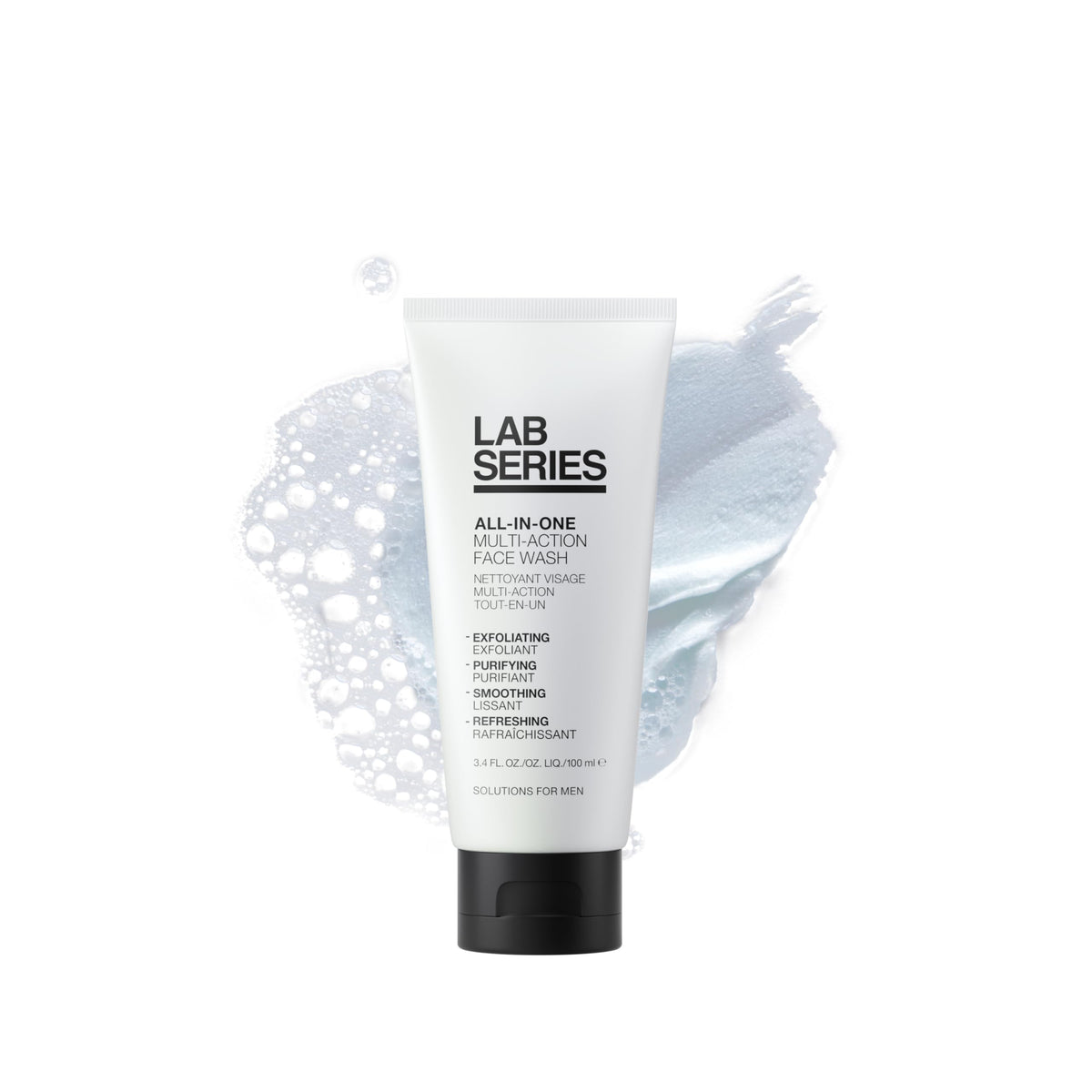 Lab Series face wash front packaging showing product and benefits
