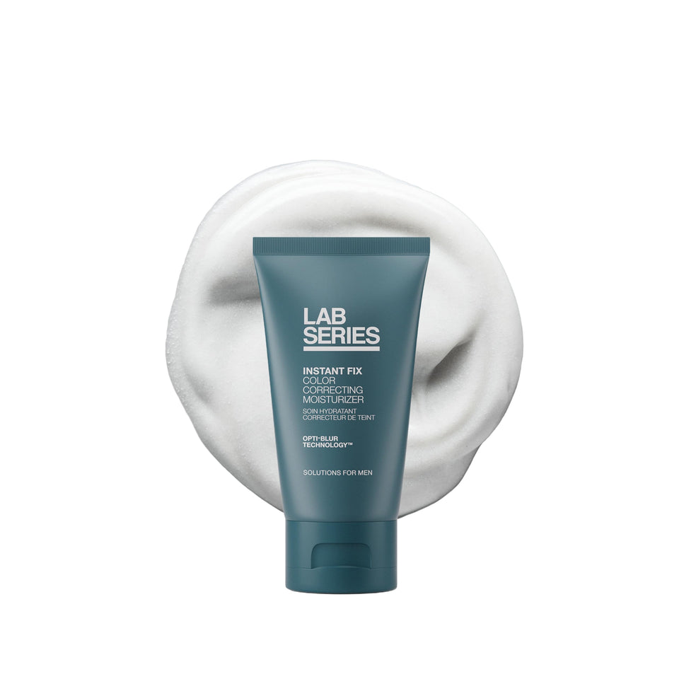 lab series front packaging showing tinted tube and product benefit
