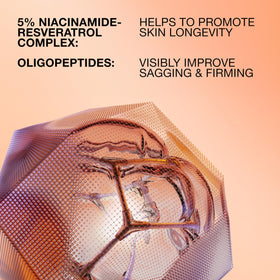 Lab Series label close-up highlighting active ingredients for firmer, brighter skin
