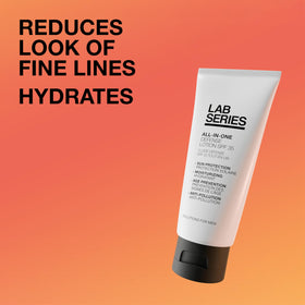 Lab Series pump dispensing lotion texture for fast absorption benefit