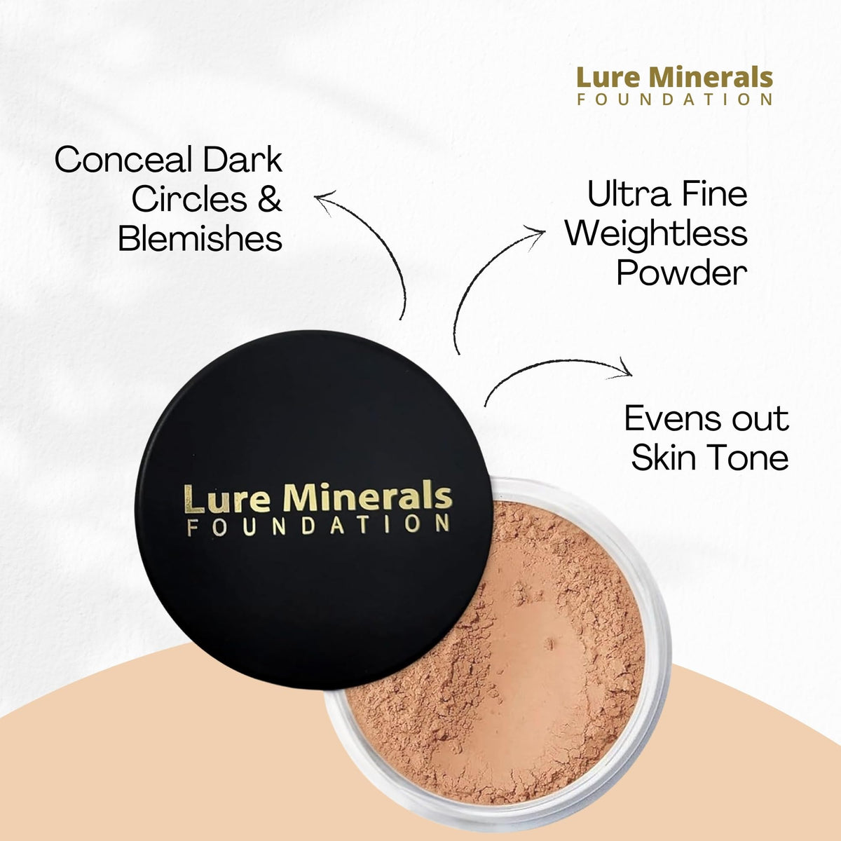Pure Minerals label closeup listing simple ingredients and SPF benefit