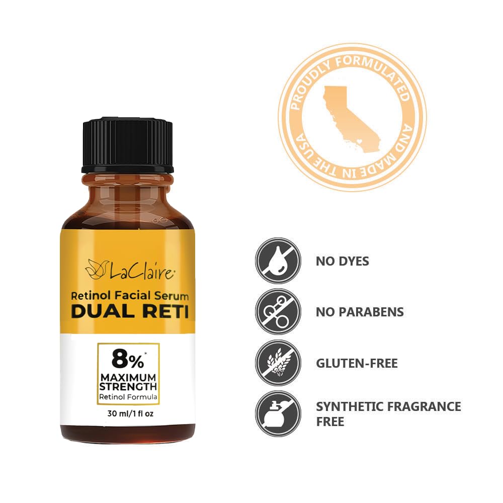 LaClaire close-up label listing key ingredients and formulation transparency benefits