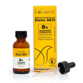 LaClaire front packaging showing bottle and box, clear product identification and trust