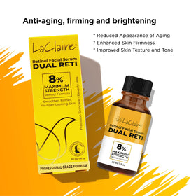 LaClaire ingredients label close-up, transparent formula details and safety benefit