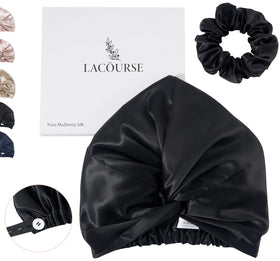 LaCourse bonnet front view showing snug anti-slip fit and smooth finish