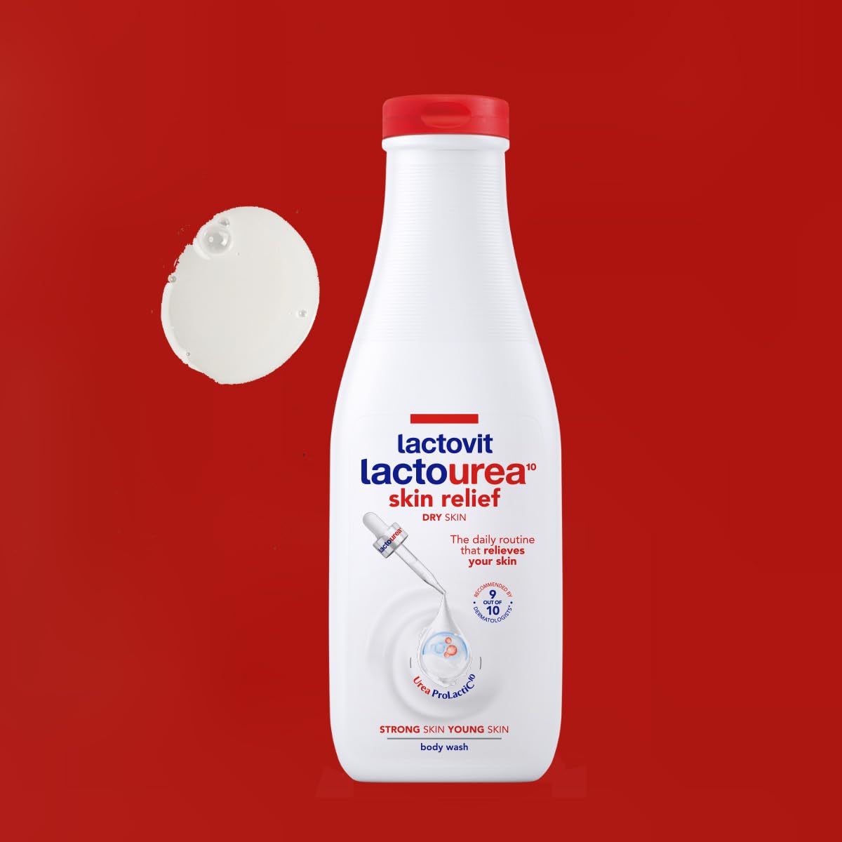 lactovit paired with moisturizer showing layered hydration for lasting softness