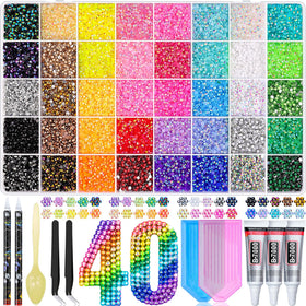 Lacuewa front packaging showing kit components and color count for quick starter benefit