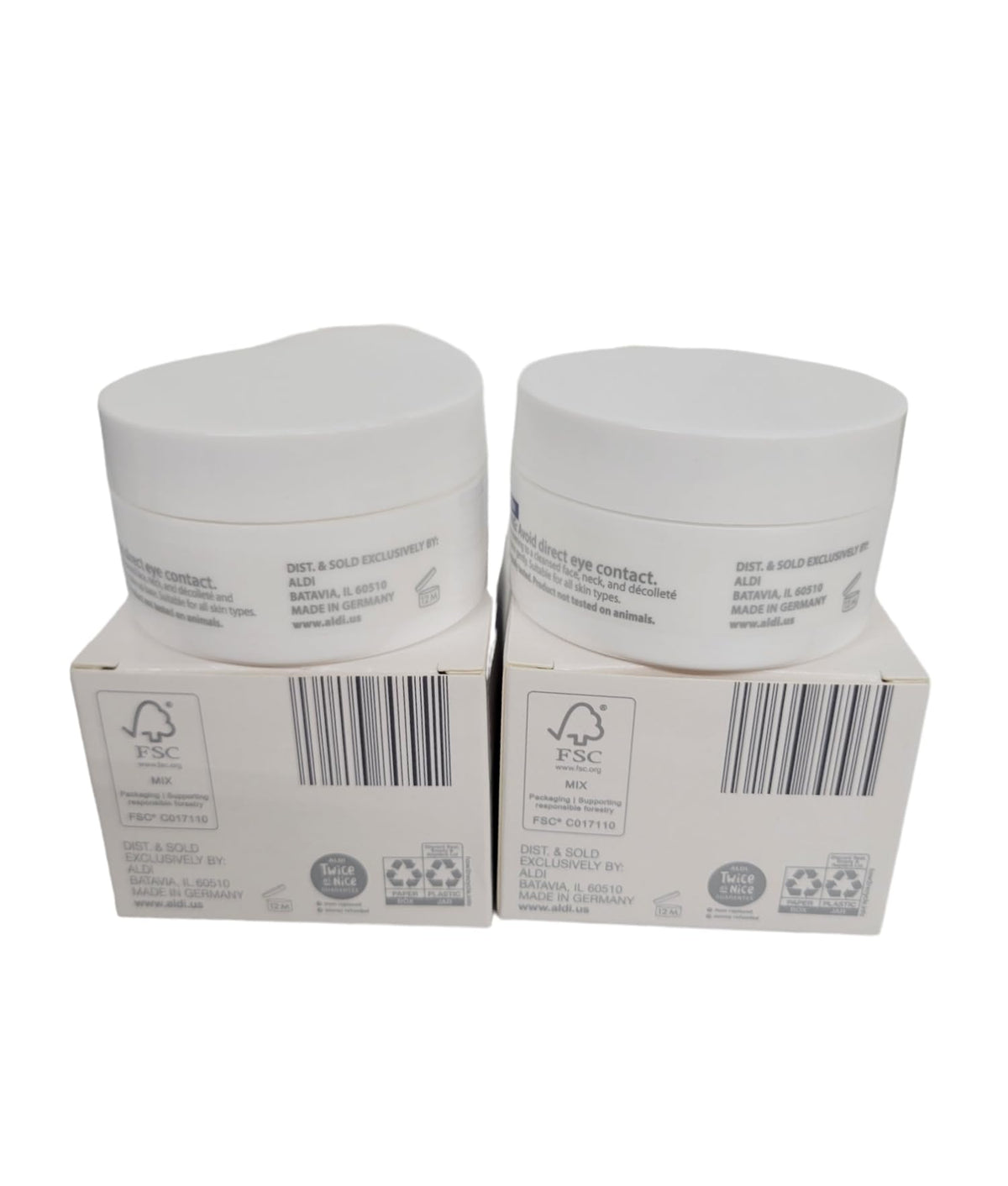 Lacura cream texture close-up of smooth cream on fingertip highlighting hydration and absorbency benefits