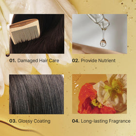 LA'DOR application on curly hair demonstrating frizz control and curl definition