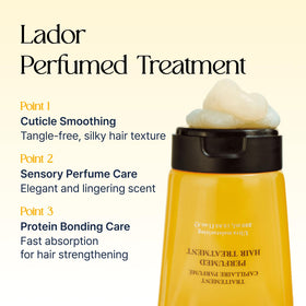 LA'DOR cream applied to hair mid-lengths improving detangling and softness