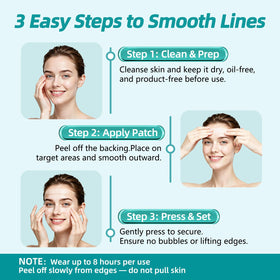 LadPemo smile line patch being applied to reduce expression lines