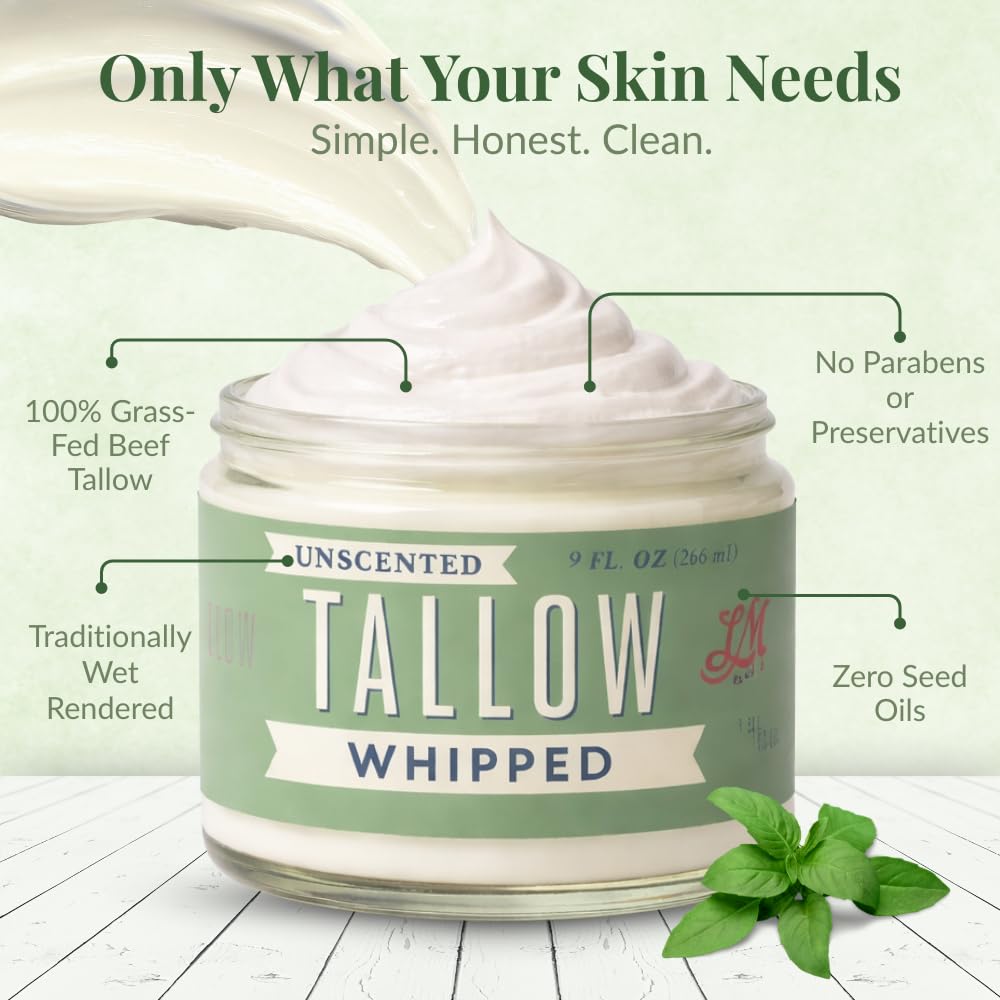 Lady May Tallow close-up of whipped texture demonstrating smooth easy absorption