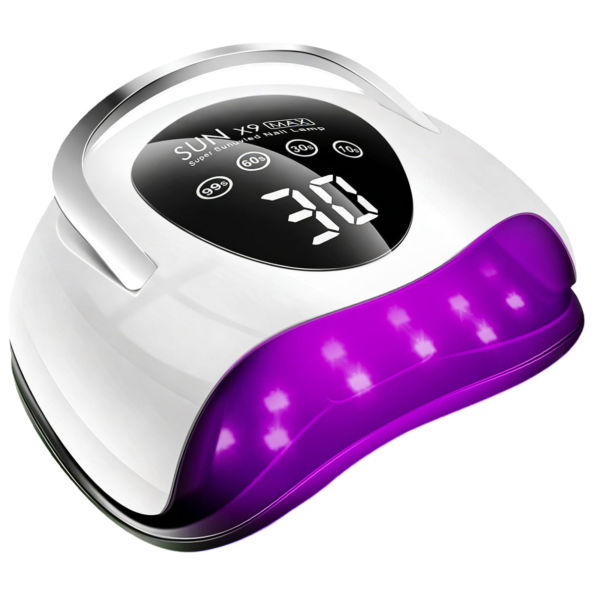 LadyMisty front view showing spacious curing chamber and neat finish, ideal for salon speed