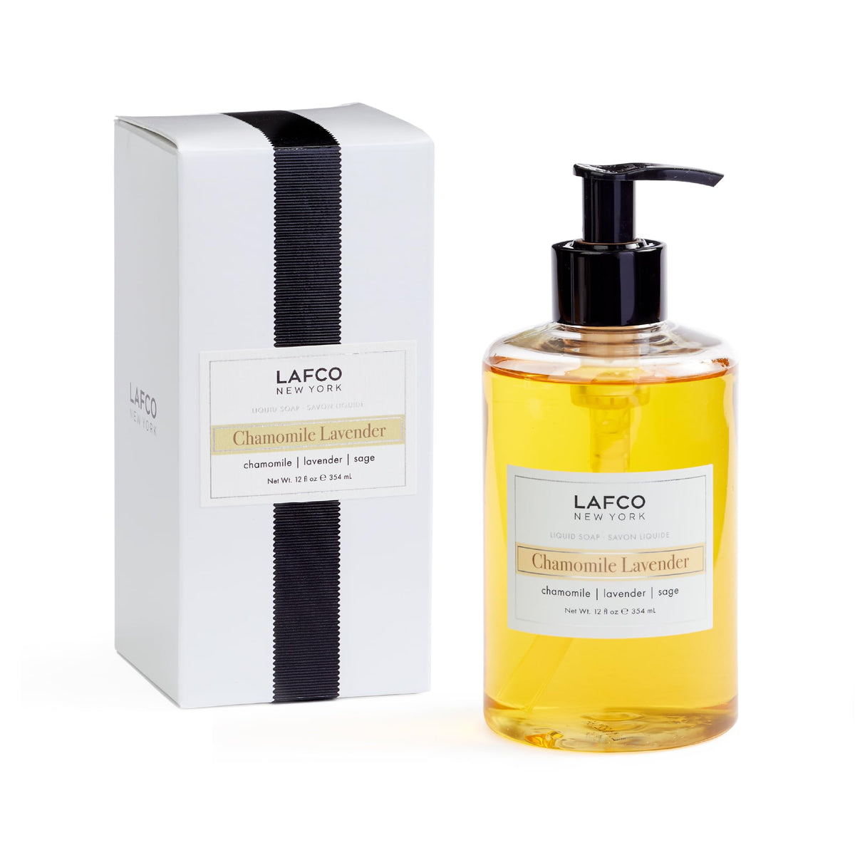 LAFCO NEW YORK front bottle view showing elegant label and calming color