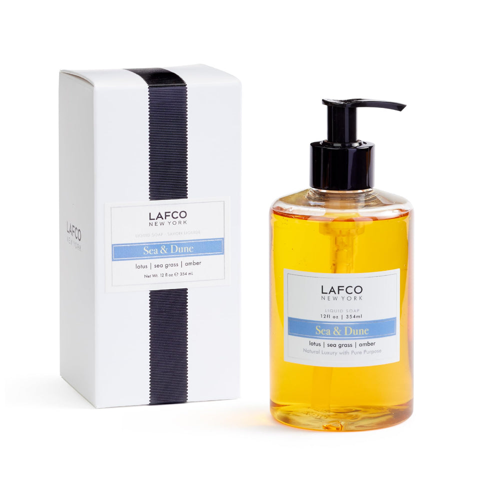 LAFCO NEW YORK front bottle showing Sea & Dune scent and elegant design