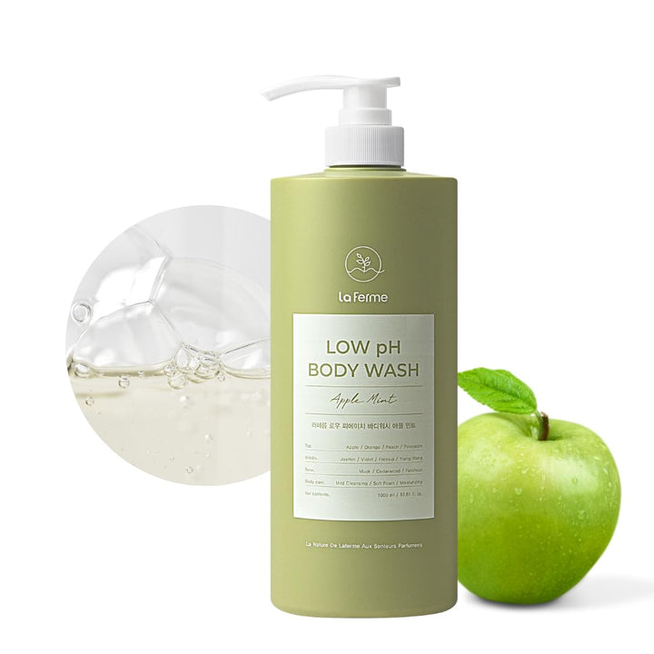 laferme front bottle apple mint showing clean packaging and refreshing scent benefit