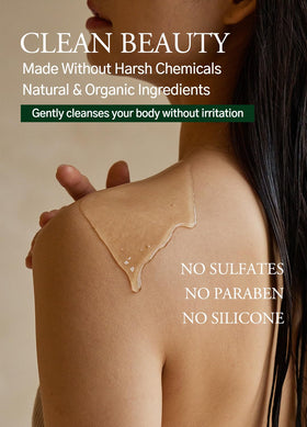 laferme gel texture on hand demonstrating moisturizing feel and gentle cleanse benefit