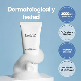 LAGOM Himalayan salt and camel grass raw ingredients emphasizing natural exfoliation