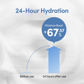 LAGOM rinsing face action illustrating easy wash-off and hydrated-feeling skin benefit