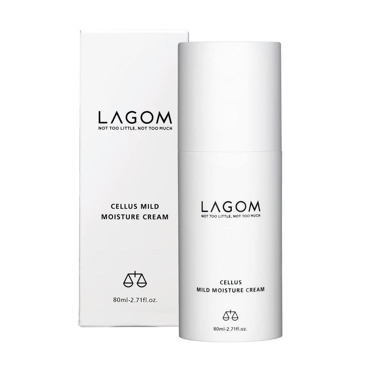LAGOM front packaging showing tube and product name with clear benefit