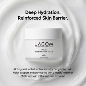 LAGOM open jar top view showing smooth surface and easy scoop benefit