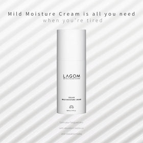 LAGOM jar open top view highlighting lotion-like consistency and purity