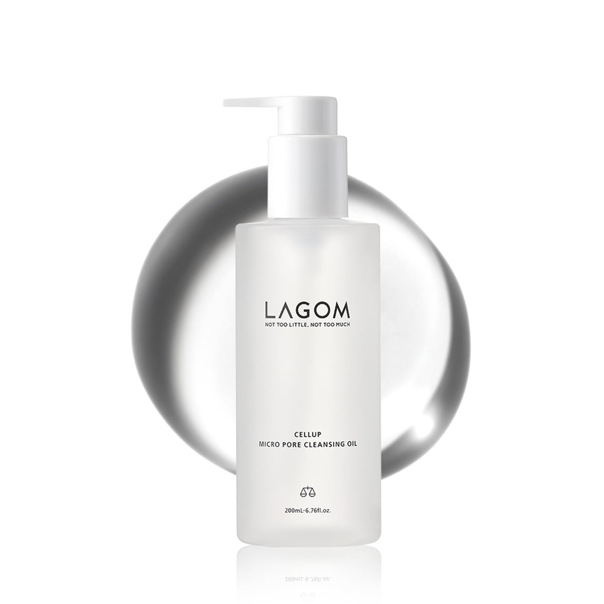 LAGOM front bottle view showing clean design and easy dispensing benefit