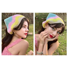 LAIFOOSHEN bandana tied with ponytail showing compatibility with updos