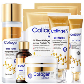 LAIKME front packaging showing the six-piece collagen set and gifting presentation