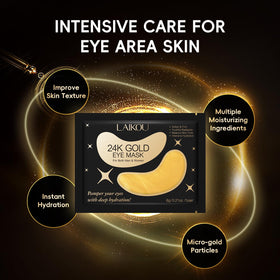 LAIKOU eye and lip masks close-up targeting delicate area hydration