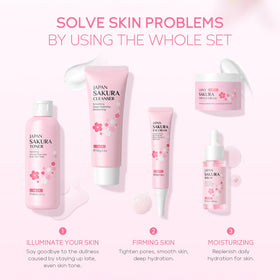LAIKOU products on vanity lifestyle suggesting daily skincare ritual