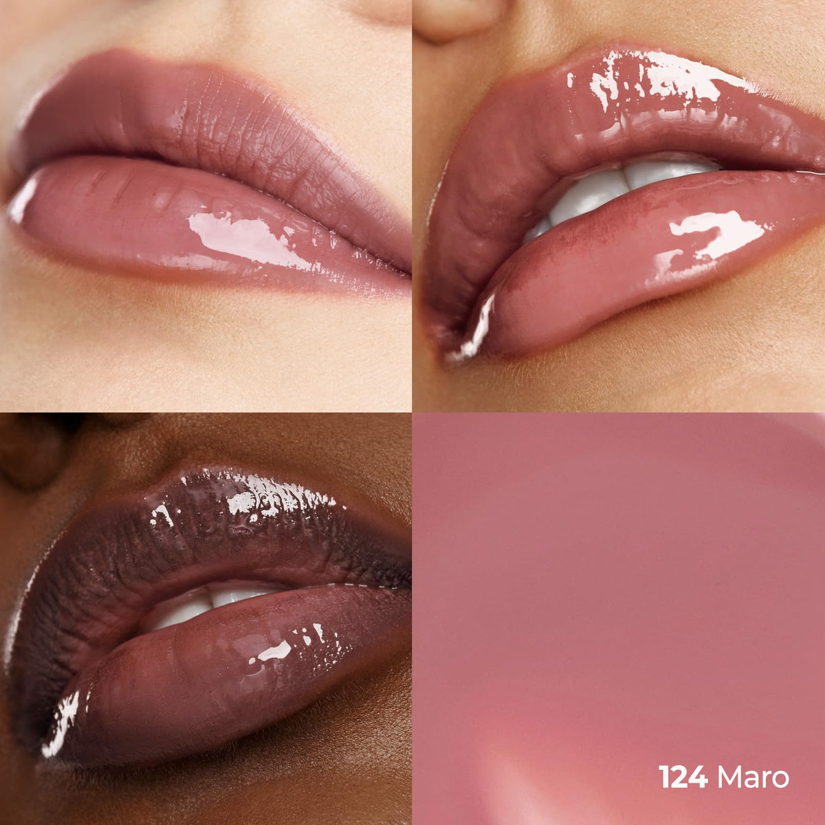 Laka texture swirl showing watery gloss and lightweight hydration benefit