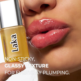 Laka gloss on model lifestyle image adding instant glass-like shine