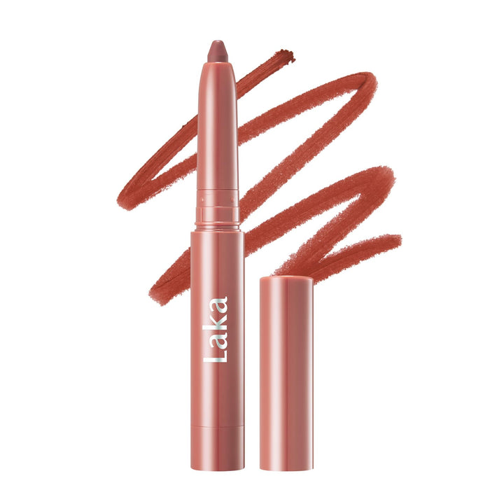 Laka front view of lip liner showing compact pencil and shade labeling for easy choice