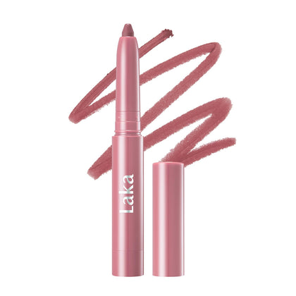 Laka front packaging showing pencil and shade for precise application