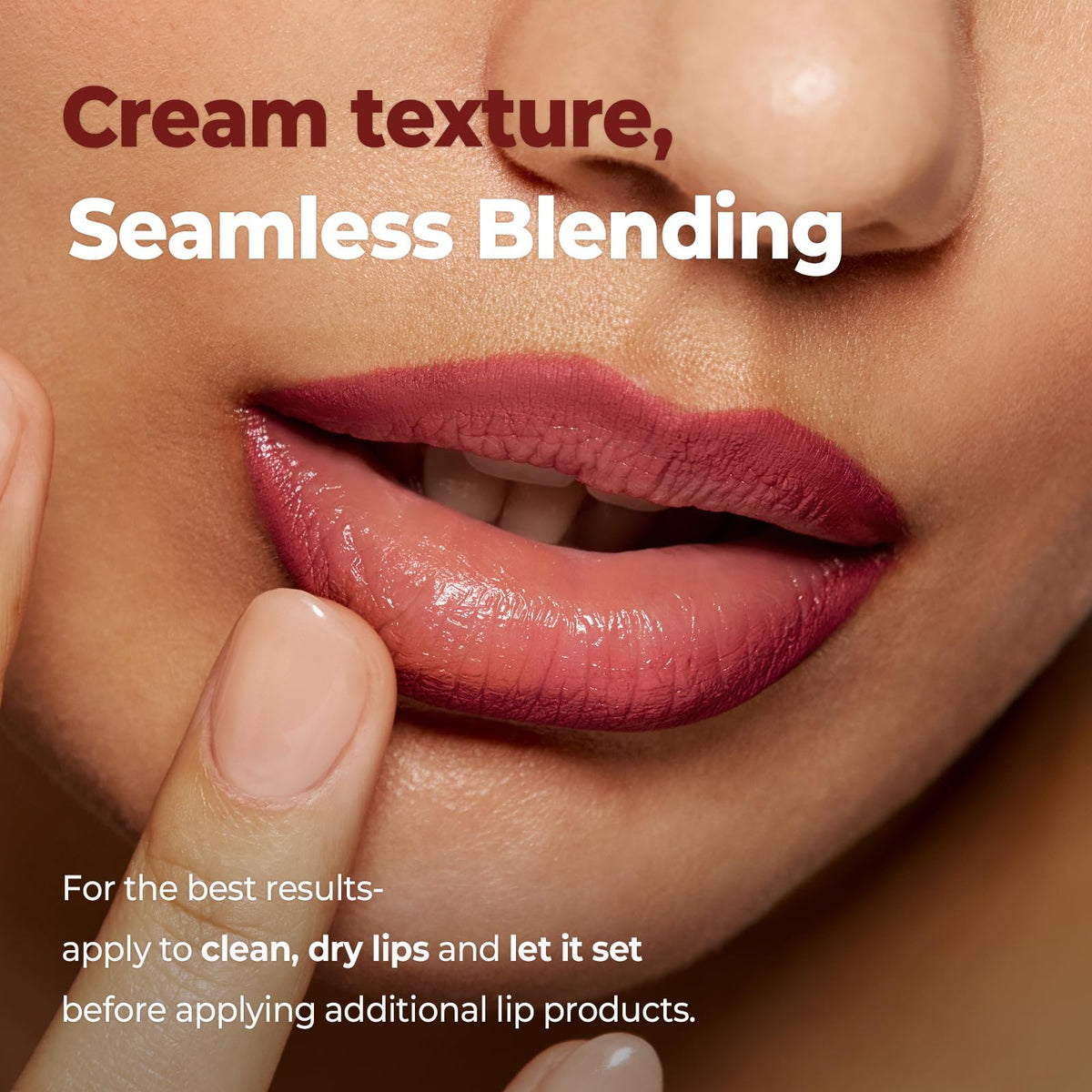 Laka pointed tip detail highlighting precise shaping ability for clean lip contours benefit