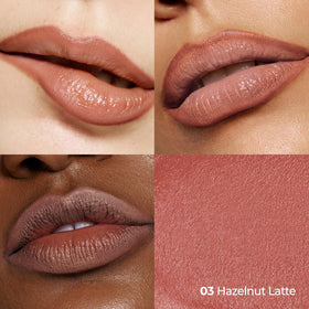 Laka close-up of lip liner tip revealing creamy point for precise shaping