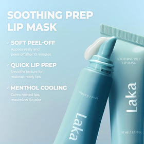 Laka application stage on lips showing gel applied evenly for effective peel