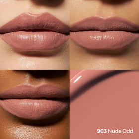 Laka dual applicator close-up showing matte and gloss ends benefit: precise application