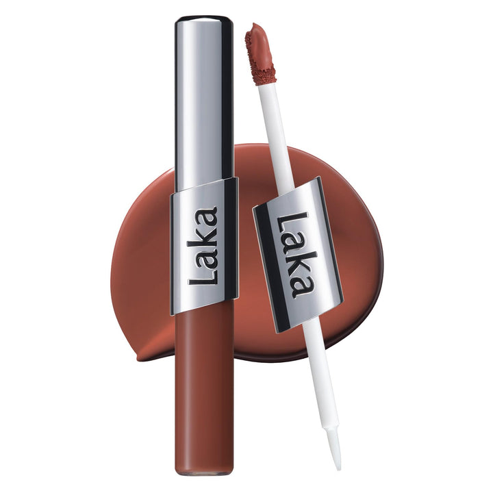 Laka product front packaging showing dual-ended pen and shade information for easy selection