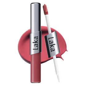 Laka Perfect Twin Lip front packaging showing dual-ended pen and label benefit