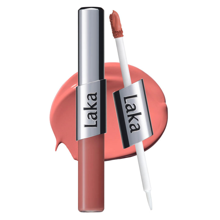 Laka front packaging showing dual-ended design and shade name for easy choice